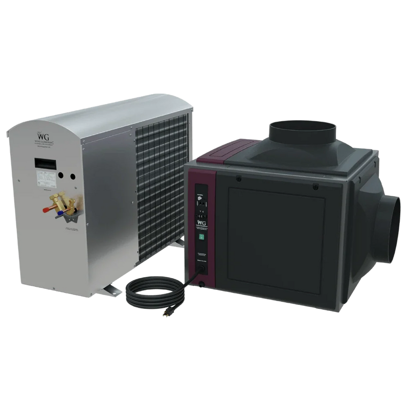 Wine Guardian DS050 split complete system, fan coil and condensing unit