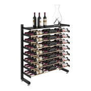 Evolution Single-Sided Island Display | Freestanding Metal Wine Rack