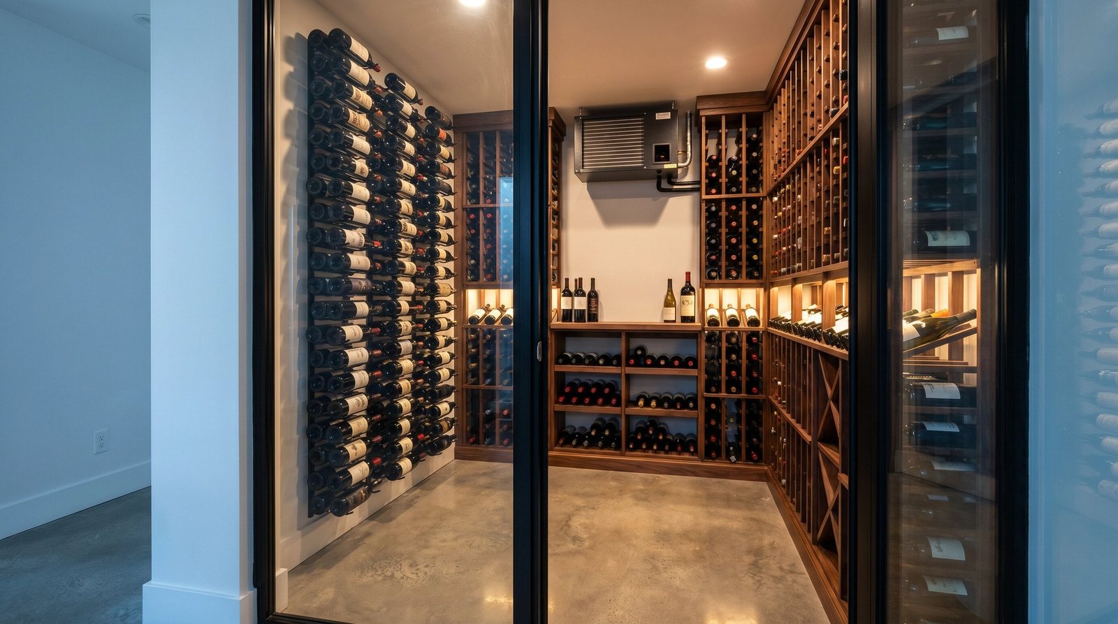 Sample 3D rendering of a finished wine room